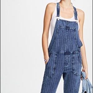 Z Supply Denim Pinstripe Overalls